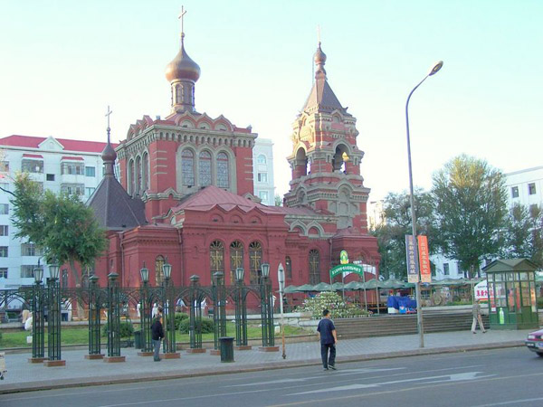 Red Building in Russian style
